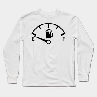 Beer Fuel Gauge (black) Long Sleeve T-Shirt